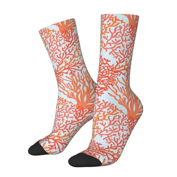 Balery Corals Calcetas Largas con Estampado para Hombre y Mujer – Suaves y Transpirables, Talla Única (US 5-11)