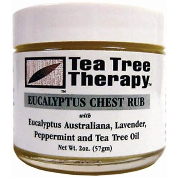 Tea Tree Therapy Eucalyptus Chest Rub, 2 Oz, 2 Pack