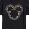 thumbnail image 3 of Mickey & Friends - Mickey Logo Rainbow Outline - Men's Short Sleeve Graphic T-Shirt, 3 of 5