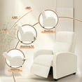 thumbnail image 3 of Homall Massage Recliner Chair with Padded Seat Corduroy Electric Ergonomic Adjustable Power Recliner Chair for Living Room Bedroom ,Beige, 3 of 7