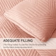 thumbnail image 7 of Exclusivo Mezcla Ultrasonic Twin Quilt Bedding Set, Lightweight Blush Pink Bedspreads Soft Modern Geometric Coverlet Set for All Seasons (1 Quilt and 1 Pillow Sham), 7 of 7