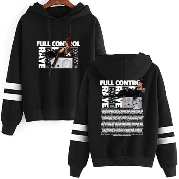 Raye Pocketless men's and women's trendy pattern casual long sleeved hooded sweatshirt