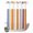 Orange, variant on No Hook Shower Curtain, Burnt Orange Striped Shower Curtains for Bathroom with See Through Top Window, Farmhouse Thin Line Modern Abstract Art Waterproof & Washable Bath Curtain Stall 48"x72"