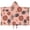 Pink Football and-1, variant on Pink Footballs with Bows Pattern Hooded Bath Towel,50"x30" for Ages 3 To 12 Kids, Quick Dry Lightweight Soft Microfiber Hood Beach Towel Cover Up for Kids
