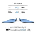 thumbnail image 3 of Superfeet All-Purpose Support Medium Arch Insoles (Blue) - Trim-To-Fit Orthotic Shoe Inserts - Professional Grade - Junior/Little Kid 11.5-13, 3 of 7