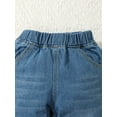 thumbnail image 5 of NZRVAWS 7Y Little Girls Pants 7Y Girls Solid Colod Jeans Pants Blue, 5 of 7