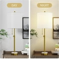 thumbnail image 3 of Maxax Table Lamps Set of 2, Adjustable Height Glod Bedside Marble Table Lamps with USB Port, Brass Gold Nightstand with Pull Chain for Living Room, Bedroom, ETL Listed, 3 of 9