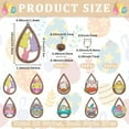 thumbnail image 2 of DIY Jewerly Making Earring Kits Mixed Color 54.5x34~38x2.5mm Hole: 1.6mm, 2 of 5