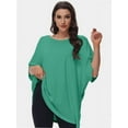 thumbnail image 2 of Women's Oversized T Shirts Summer Short Sleeve Loose Fit Casual Crewneck Plain Tops, 2 of 6