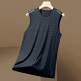 thumbnail image 2 of Hessimy Men's Tank Top Undershirts Moisture Wicking Breathable, Fitted Fit T Shirts for Men（Grey,XXL), 2 of 5