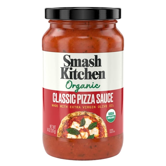 Smash Kitchen USDA Organic Classic Pizza Sauce, 14 oz
