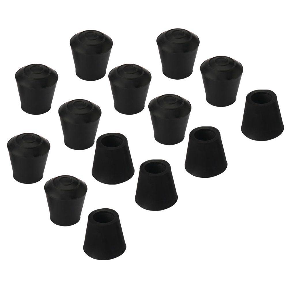 Rubber Leg Caps End Tip Furniture Feet Protector 10mm 3/8" Inner Dia
