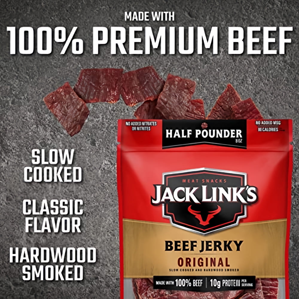 Jack Link's Original Beef Jerky Mega Pack, 8 Oz. (Pack of 24)