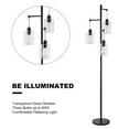 thumbnail image 5 of 65" Industrial Floor Lamp with Hanging Shades for Home or Office, Black, 5 of 10