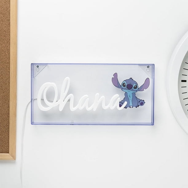 Disney Stitch Ohana LED Neon Light, 15cm (5.9