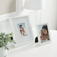 thumbnail image 6 of Designovation 5X7 White/Silver Decorative Tabletop Picture Frame, 6 of 6
