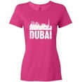 thumbnail image 3 of Inktastic Dubai City Skyline with Grunge Women's T-Shirt, 3 of 5