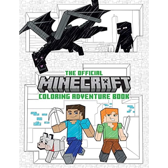 Pre-Owned The Official Minecraft Coloring Adventures Book: Create, Explore, Color!: For Young Artists and Kids 5-10 (Paperback)