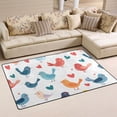 thumbnail image 2 of Bird Pattern Memory Foam Area Rug 31"x20" Non Slip, Absorbent, Fade Proof for Living Room, Bedroom, Office, 2 of 7