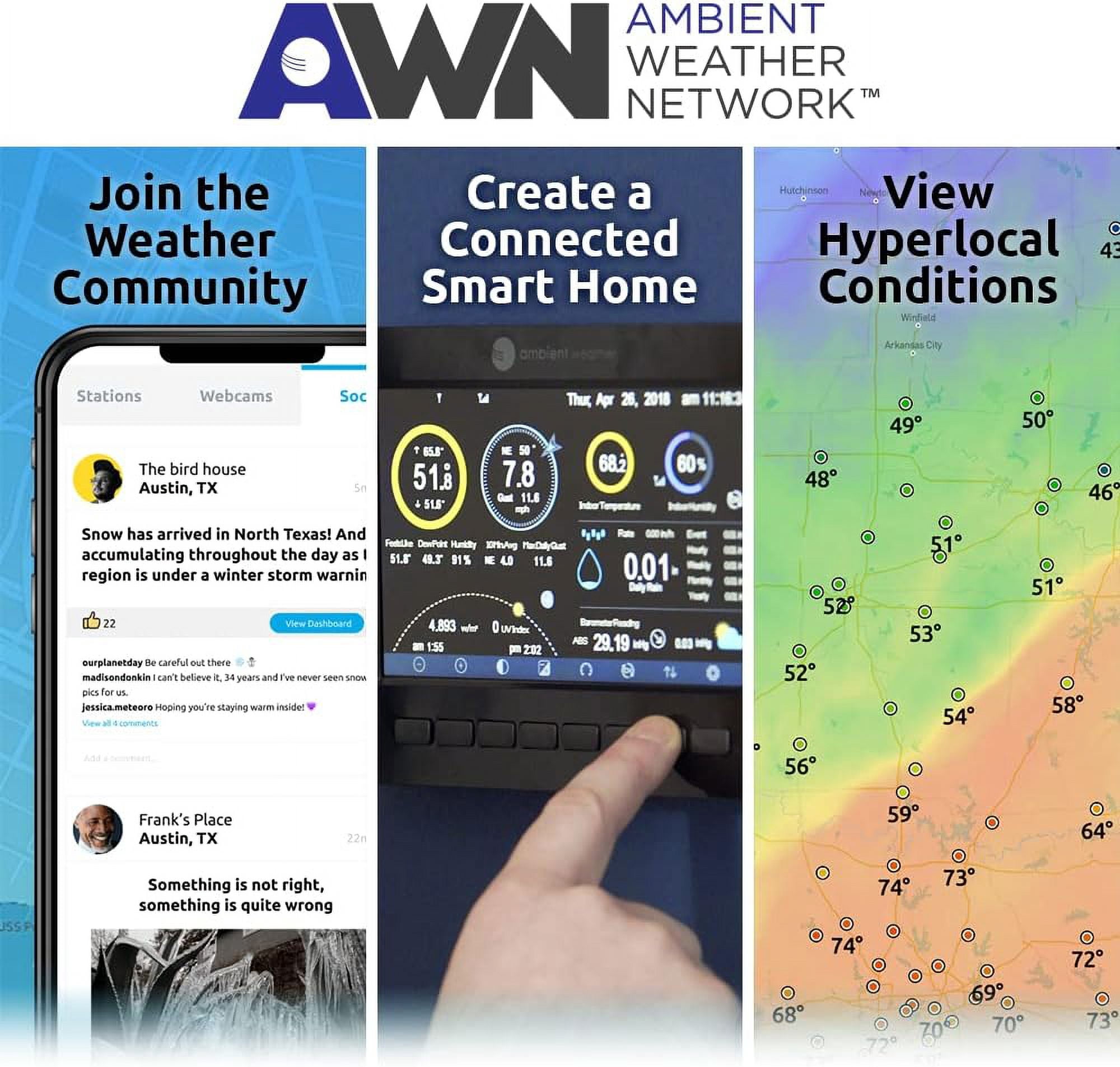 WS-1938 W-Fi Home Weather Station with CO2 Monitoring