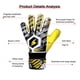 thumbnail image 3 of DQrwqpou Guantes Fútbol Accesorios Entrenamiento Deportivo Transpirable (Amarillo 8#), 3 of 9