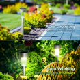 thumbnail image 2 of Luces solares para exteriores, jardín, 12 Uds., luces solares LED de acero inoxidable, decoración impermeable IP44 para exteriores, camino de césped, garaje, Patio JAMW Sencillez, 2 of 5