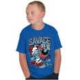 thumbnail image 4 of The Smurfs Kanji Keep Pushin Savage Boys Kids T Shirt Tees Tops Teen Brisco Brands S, 4 of 6