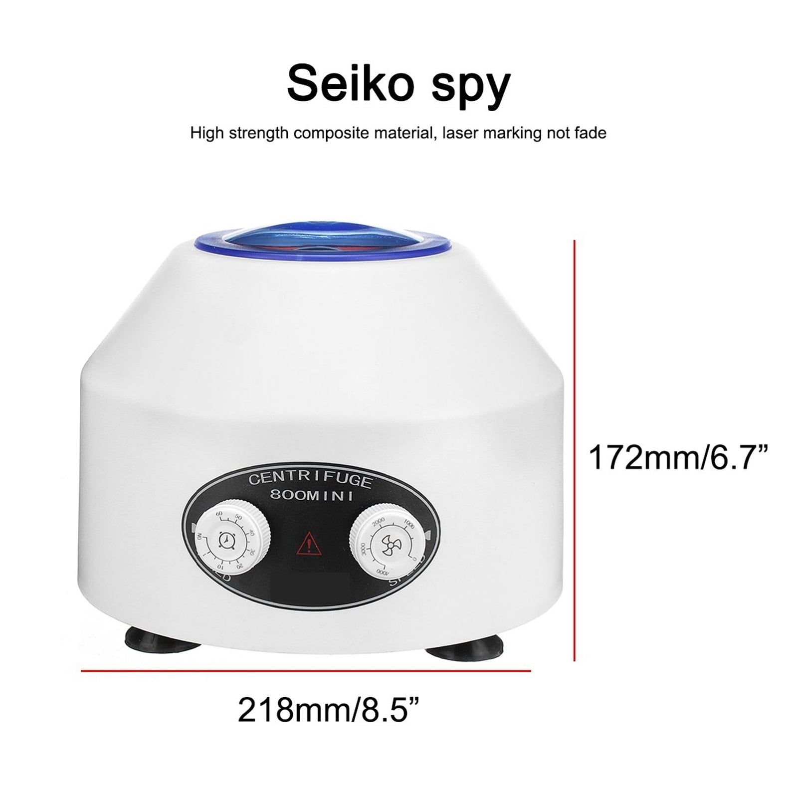 Blood Centrifuge PRP Plasma Centrifuge Machine 4000rpm 1685xg Timing Medical Centrifuge Lab Practice Machine Desktop Centrifuge ,Easy to Operate