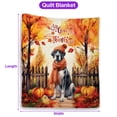 thumbnail image 5 of Happy Thanksgiving Great Dane Give Thanks Fall Beanie Scarf Welcome Quilt Blanket Danes Dog Lover Gifts Cozy Comforter Throw Blanket - 00020, 5 of 5