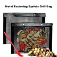 thumbnail image 7 of Sunjoy Tech Grill Mesh Bag Non-stick Reusable Outdoor Grill Bag Heat-Resistant BBQ Grilling Accessories for Vegetables Meats Gas Charcoal Smokers Electric Grills, 7 of 7