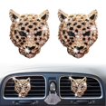 thumbnail image 1 of Sujetadores para rejilla de ventilación del auto Xinjincang Bling Leopardo, 2 piezas, 1 of 7