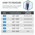 thumbnail image 6 of Soccer Shin Guards Shin Pads for Kids Youth Adult, Calf Compression Sleeve with Honeycomb Pads, Support for Shin Splint Baseball Boxing MTB, Lightweight (1 Pair, Blue, M), 6 of 6