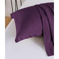 thumbnail image 5 of 5 Piece Luxury Thicker Pattern Comforter Set, 800 TC, 100% Egyptian Cotton, Super King Size Plum Solid Color, 5 of 6