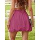 thumbnail image 2 of Falda con estampado de burbujas para mujer, cintura alta, volantes, rosa intenso, 2 of 4