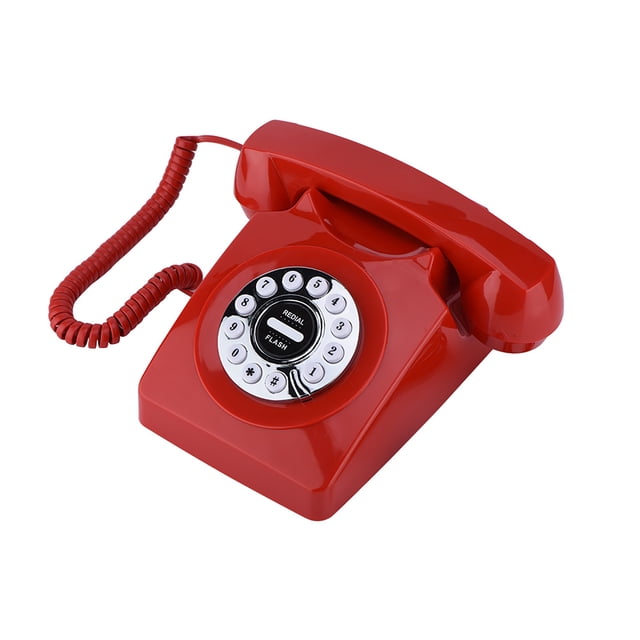 Teléfono antiguo vintage ANGGREK estilo retro botones para uso doméstico