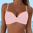 thumbnail image 3 of TOWED22 Swimsuit Top Women Twist Bikini Top Strapless Swimsuit Top Only(Pink,XL), 3 of 4