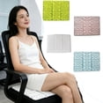 thumbnail image 7 of White Massage Chair Pad, Car Seat Cushions for Driving, Phase Change Material Cooling Seat Cushions with Polyester Cover, Portable Cool Chair Pads for Office Desk Car Home, 16 x 12 Inches, 7 of 7