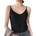 thumbnail image 2 of Camisole Tank Tops for Women Sleeveless V Neck Ribbed Knit Vest Top 2026 Summer Fashion Clothing Black M, 2 of 9