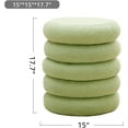 thumbnail image 2 of Wimarsbon Round Storage Ottoman, Modern Sherpa Footstool, Teddy Vanity Stool with Flip-Top Tray, Makeup Chair for Home Decor, Upholstered Footrest for Living Room & Bedroom (Green S), 2 of 16
