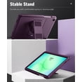 thumbnail image 5 of MoKo Case Compatibility with Galaxy Tab A11+ Plus/A9+ 11-Inch 2026/2024, Shockproof Full Body Rugged Stand Back Cover with Built-in Screen Protector for Galaxy Tab A11+/A9 Plus Tablet,Dark Purple, 5 of 7