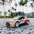 thumbnail image 4 of Maqueta de coche de aleación de carreras de rally fundido a presión, escala 1:32, blanco, 4 of 4