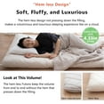 thumbnail image 4 of EMOOR Extra-Thick Japanese Futon Mattress Hem-Less Small-Twin Made in Japan White, Foldable Floor Sleeping Bed Tatami Mat, 4 of 7