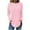 Pink, variant on Scyoekwg Womens Lghtweight Casual Dressy Blouses Classic Solid Color Crew Neck Long Sleeve Tshirt Loose Comfy Basic Tops Pullover (Blue,XXXL)