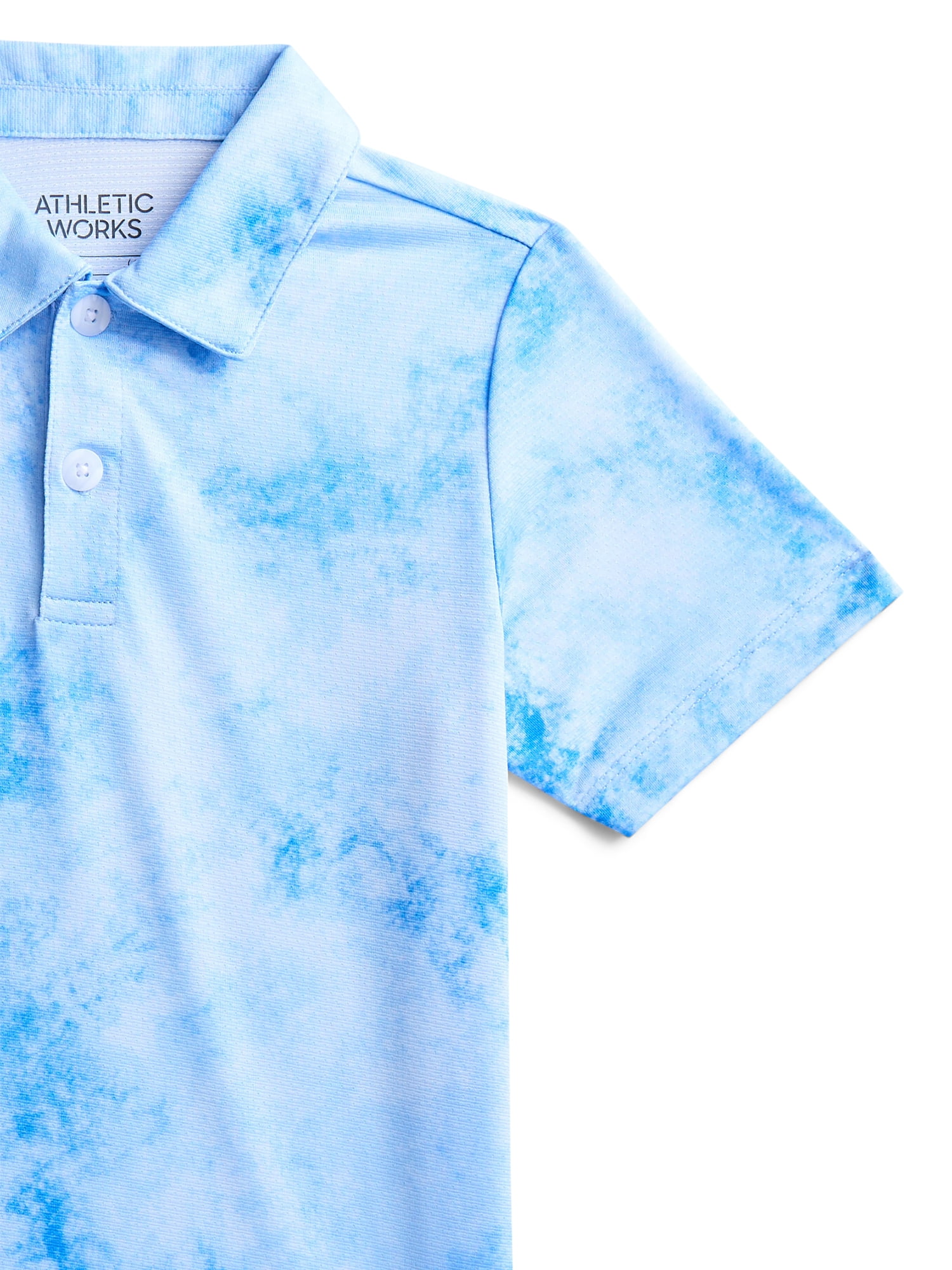 Athletic Works Boys Short Sleeve Polo, Sizes 4-18