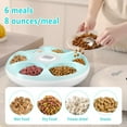 Ownpets 6 Meals Automatic Cat Feeder for Wet/Dry Food, with 2 Ice Packs