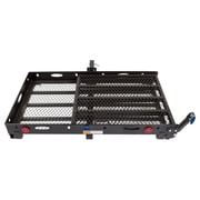 Wheelchair Scooter Carrier for Car Truck SUV, 2in Hitch, Long Ramp, 500 lb Cap, 48in x 28in Cargo Rack, Silver Spring
