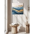 thumbnail image 6 of Wall Art Prints, Teal Golden Framed Canvas Prints for Bedroom Living Room Bathroom Office, Modern Oil Painting Art Gallery Wrap Wall Art Poster for Gifts Home Decor 20"x20", 6 of 9