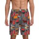 thumbnail image 1 of Balery BBQ Icons Pantalones cortos de pijama de punto de algodón para hombre con cinturilla y bolsillos-X-Large, 1 of 6