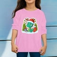 thumbnail image 2 of XEGLSBU Boys Long Sleeve Shirts Size 6 Red Toddler Boys Girls Autumn Long Sleeve Christmas Cartoon Dinosaur Prints T Shirt Tops Pink Size 7-8 Years, 2 of 4