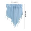 thumbnail image 4 of Cortina de poliéster para ventana, persiana triangular, decoración, pantalla de balcón para dormitorio, sala de estar, azul cielo Advancent HA004558-01, 4 of 6